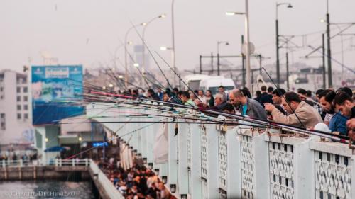 Fishermen on the bridge